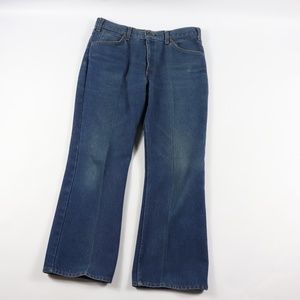 Vtg 80s Plain Pockets Mens 36x30 Bootcut Jeans